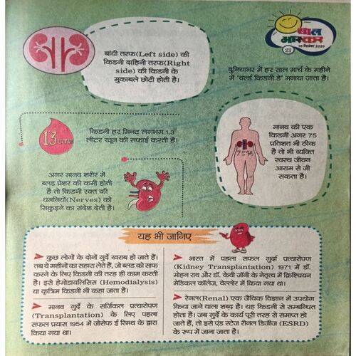 Bal Bhaskar ( 18 December 2020 ) ( Front Cover Right Down Side Big Cut )