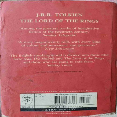 The Lord Of The Rings (By J.R.R. Tolkien) (No. Of Pages - 1178)
