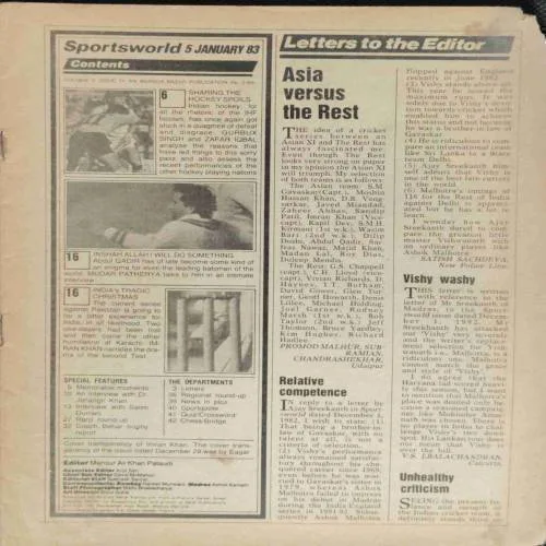 SPORTSWORLD 5 (January 1983)  total page 42..(Coverlesss)