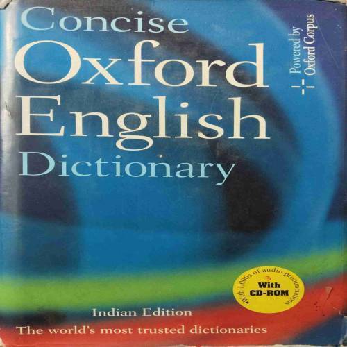Concise Oxford English Dictionary (No. Of Pages - 1682)