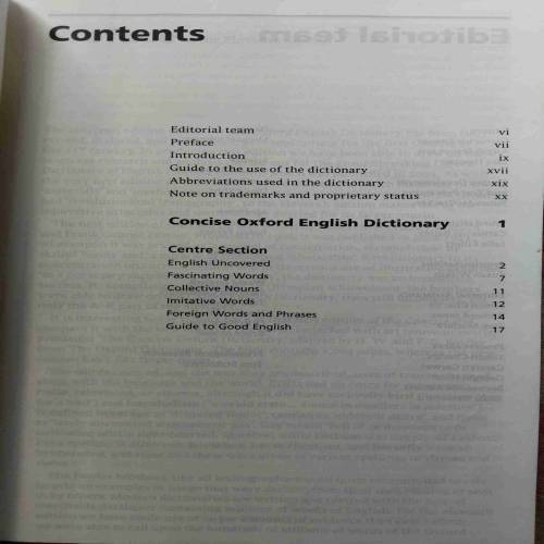Concise Oxford English Dictionary (No. Of Pages - 1682)