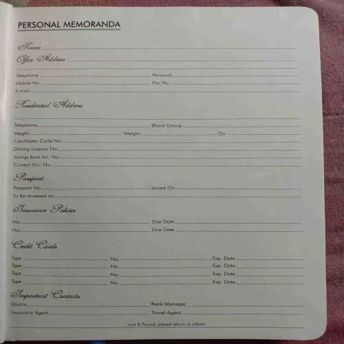 Diary 2021