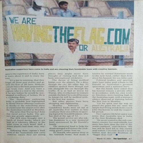Sport Star ( Saturday, March 10, 2001 )