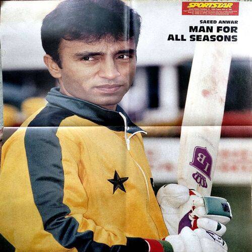Saeed Anwar Man For All Seasons (Sports Poster)