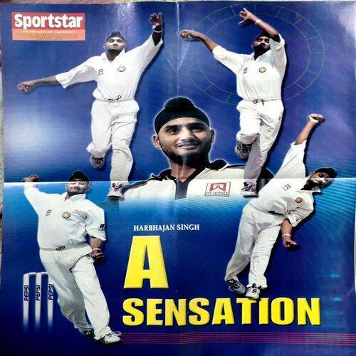Harbajan Singh A Sensation (Sports Poster)