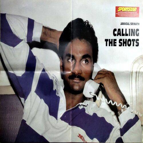 Javagal Shrinath Calling The Shots (Sports Poster)