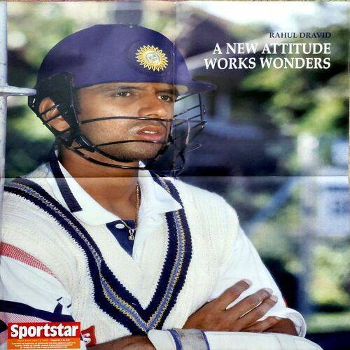 Rahul Dravid A New Attitude Works Wonders (Sports Poster)