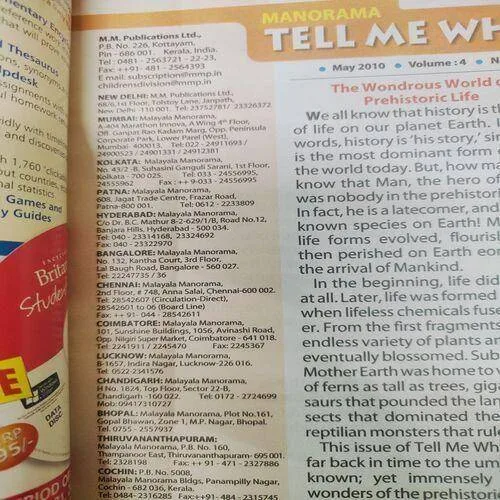 Tell Me Why . Edition :- ( May - 2010 , Vol. 04 , No. 08 ) .