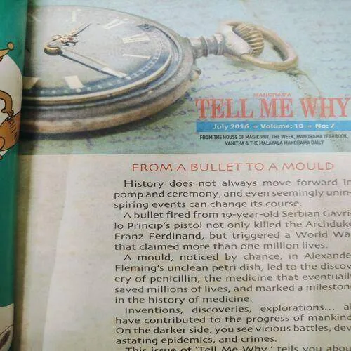 Tell Me Why . Edition :- ( July - 2016 , Vol. 10 , No. 07 ) .