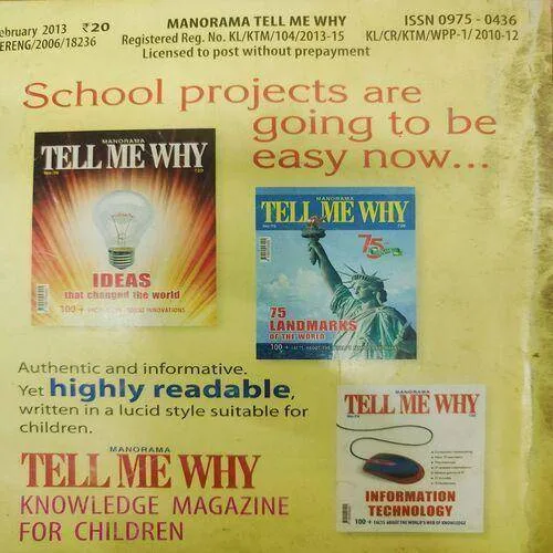 Tell Me Why . Edition :- ( Feb - 2013 , Vol. 07 , No. 02 ) .