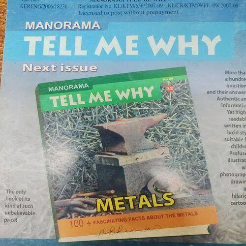 Tell Me Why . Edition :- ( April - 2009 , Vol. 03 , No. 07 ) .