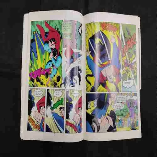 SUPERMAN ADVENTURE (BACK COVER LEFT SIDE BIG CUT)