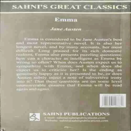 Sahni's Great Classics  ;Emma  by Jane Austen (Rs.125)