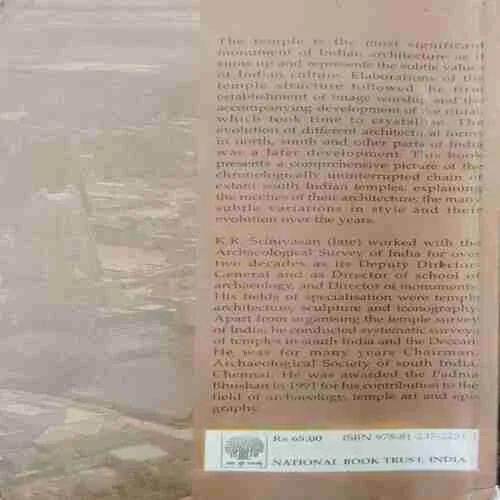 Temples OF South India ;K.R. Srinivasan (Rs.65)