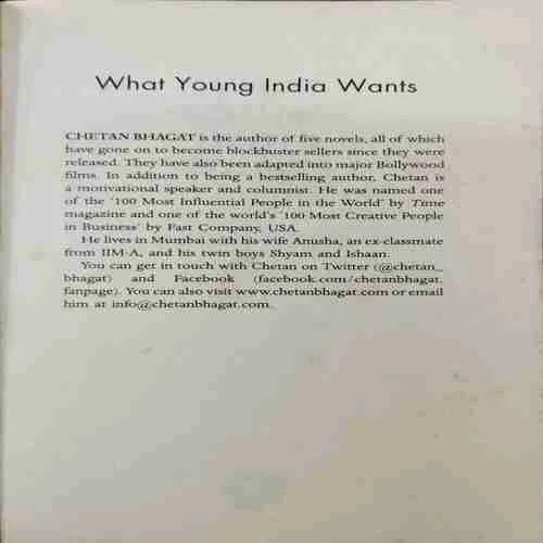 What Young India Wanta ; Chetan Bhagat (Rs.140)