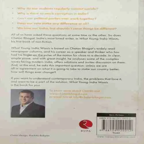 What Young India Wanta ; Chetan Bhagat (Rs.140)