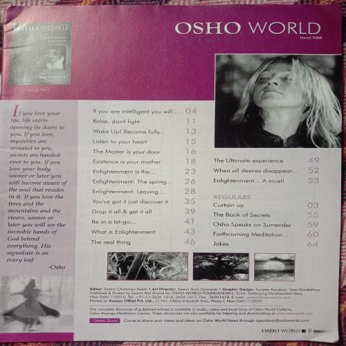 Osho World (March 2008)