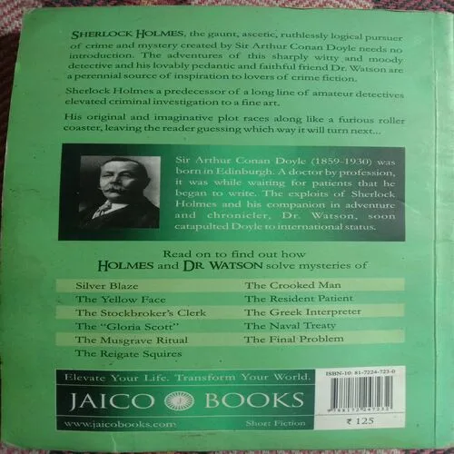 The Memories Of Sherlock Holmes (No. Of Pages – 252)