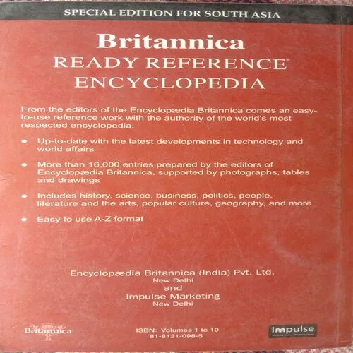 Britannica Ready Reference Encyclopedia (No. Of Pages – 276)