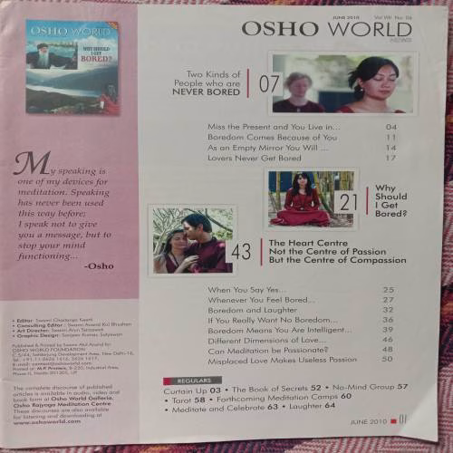 Osho World (June 2010)