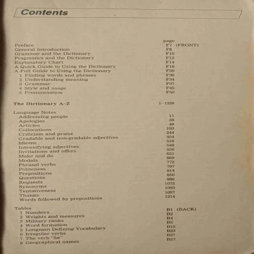 Longman Dictionary Of Contemporary English (No. Of Pages - 1255)