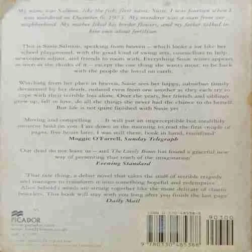 The Lovely Bones ; Alice  Sebold (Rs.840)