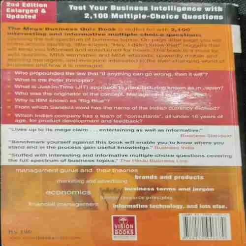 The Mega Business ; Quiz Book (Rs.190)