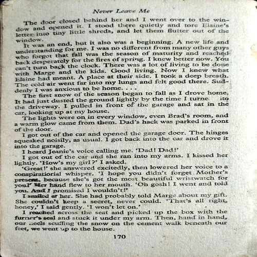 Never Leave Me (No. of 170)