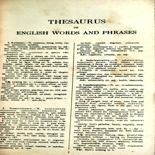 Roget’s Thesaurus