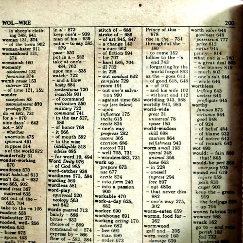 Roget’s Thesaurus
