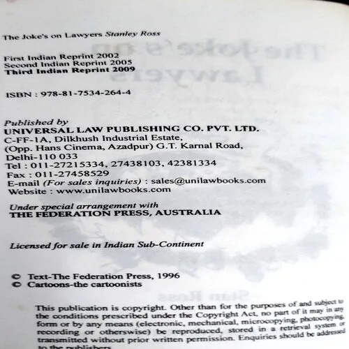 The Jokes On Lawyers (No. of pages 106)