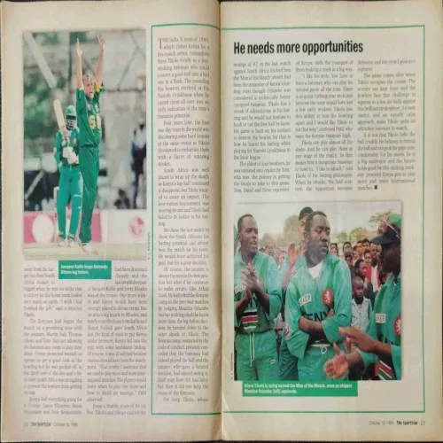 Sportstar (Saturday , October 16th, 1999)