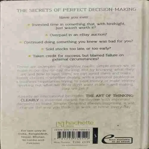 The Art Of Thinking Clearly (Rolf Dobelli)(Rs.350)