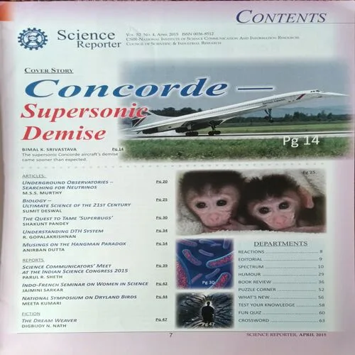 Science Reporter ( April 2015 )