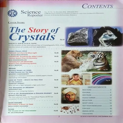 Science Reporter ( December 2014 )