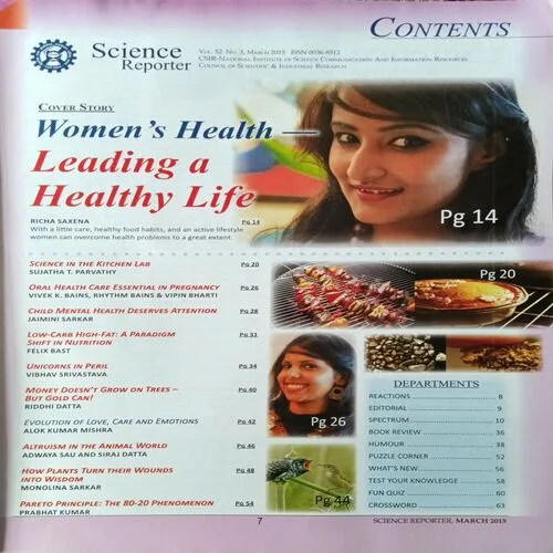 Science Reporter ( March 2015 )