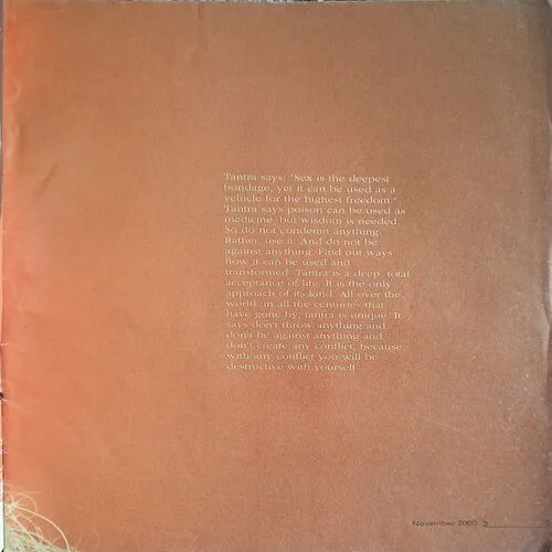 Osho Times  ( November 2000) (cut at the bottom of the front page)