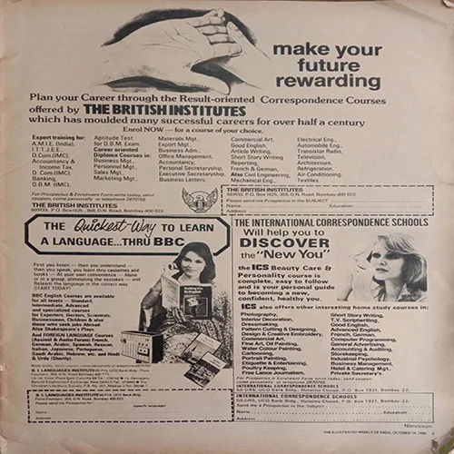 The Illustrated Weekly Of India (October 19, 1986)
