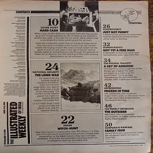 The Illustrated Weekly Of India (April 9, 1989)