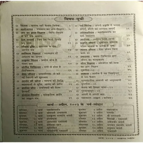 Akhand Jyoti ( March 2003 )