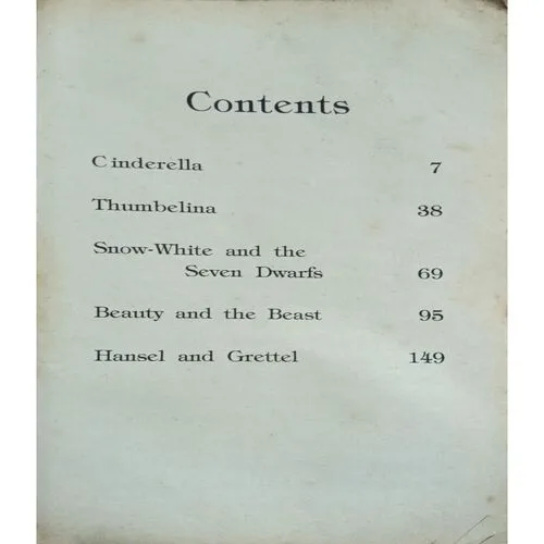 Cindrella And Other Stories ( Total Pages = 168 )