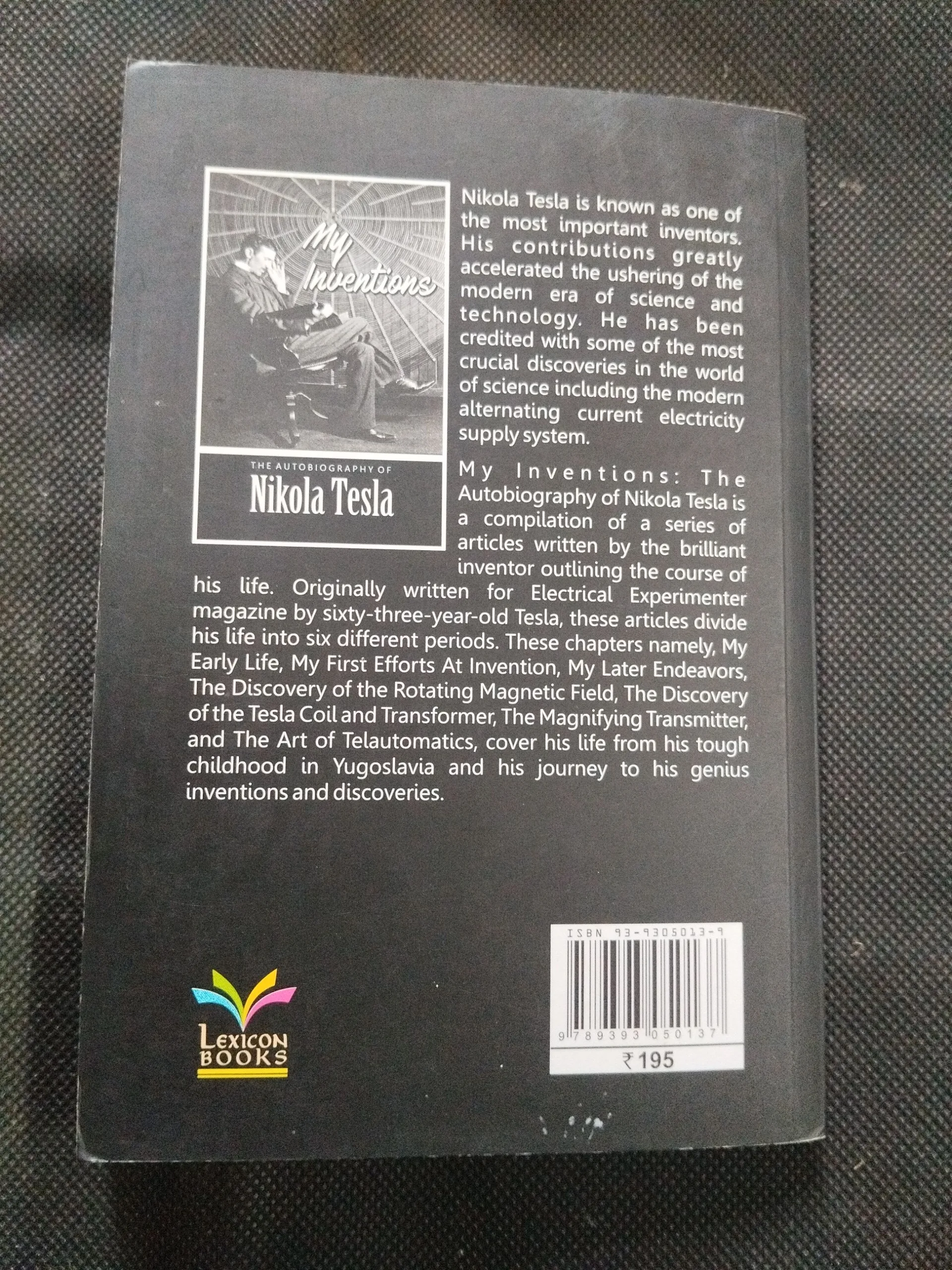 My Inventions ( Nikola Tesla ) .