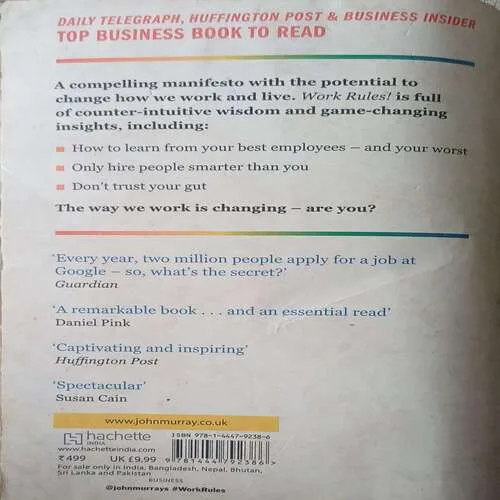 Work Rules ( By Laszlo Bock ) ( Total Pages 4 )