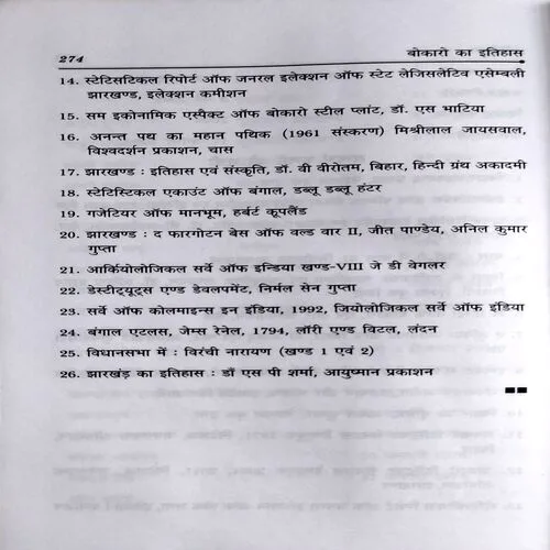 Bokaro Ka Itihas (No. of pages 274)