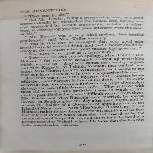 The Adventures Of Sherlock Holmes (No. of pages 302)