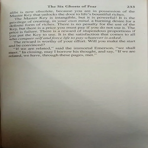 Think And Grow Rich (By Nepoleon Hill) (No. Of Pages – 234)