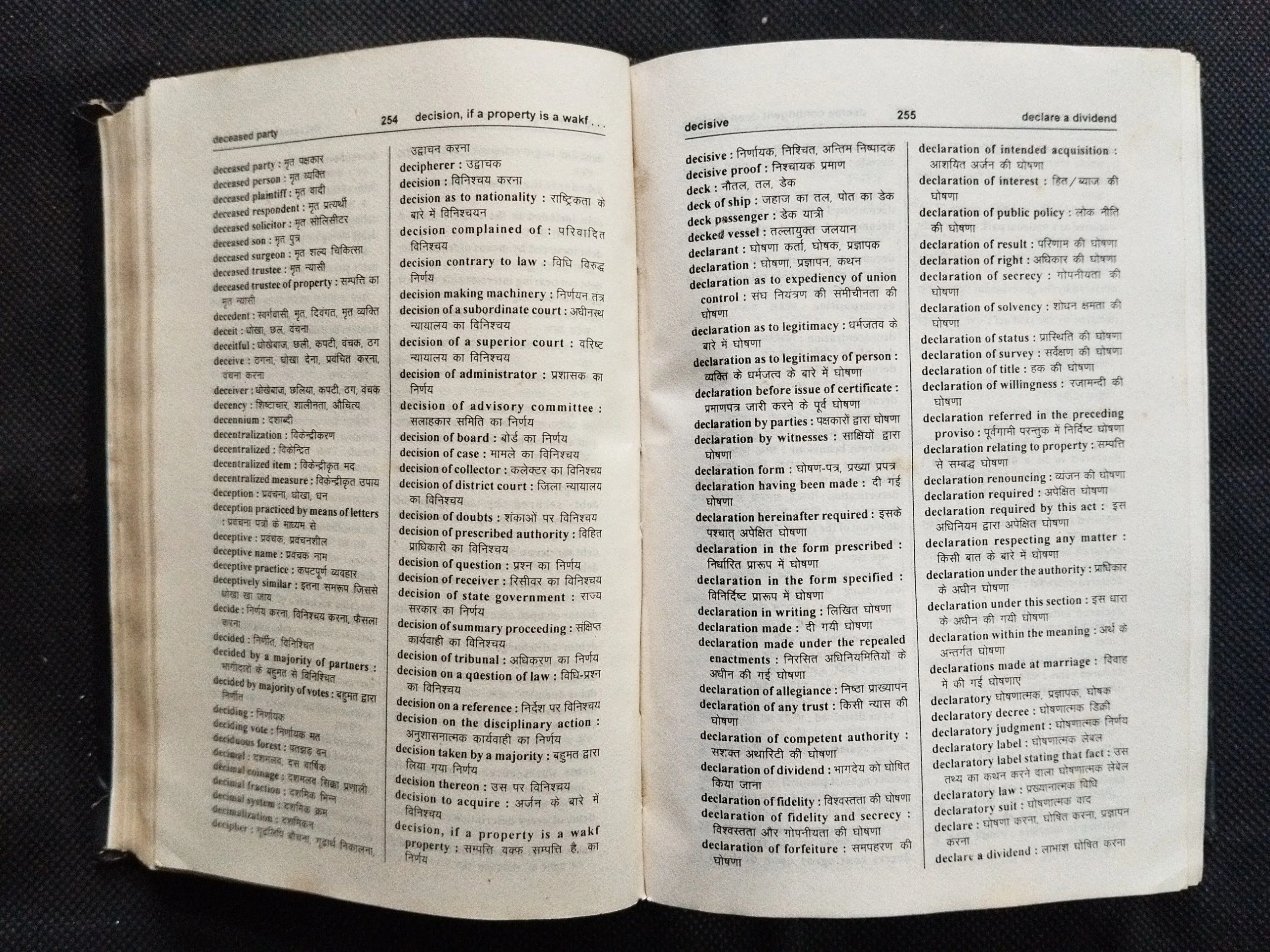 Legal Glossary With Legal Maxims ( English-Hindi ) .