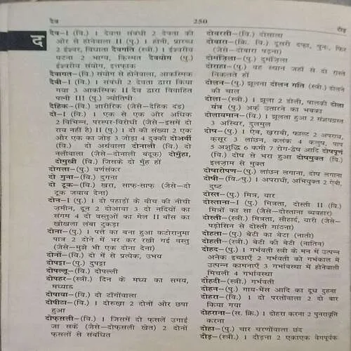 Hindi Shabdkosh  ( Total Pages 250 )
