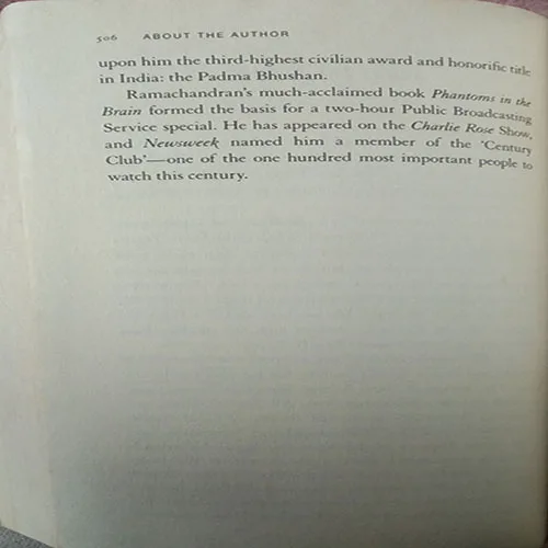 The Tell-Tale Brain (V.S Ramachandran)