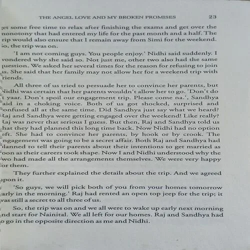 The Angel love and My Broken Promises (By kundan vidyarthy) ( No. of pages = 184 )